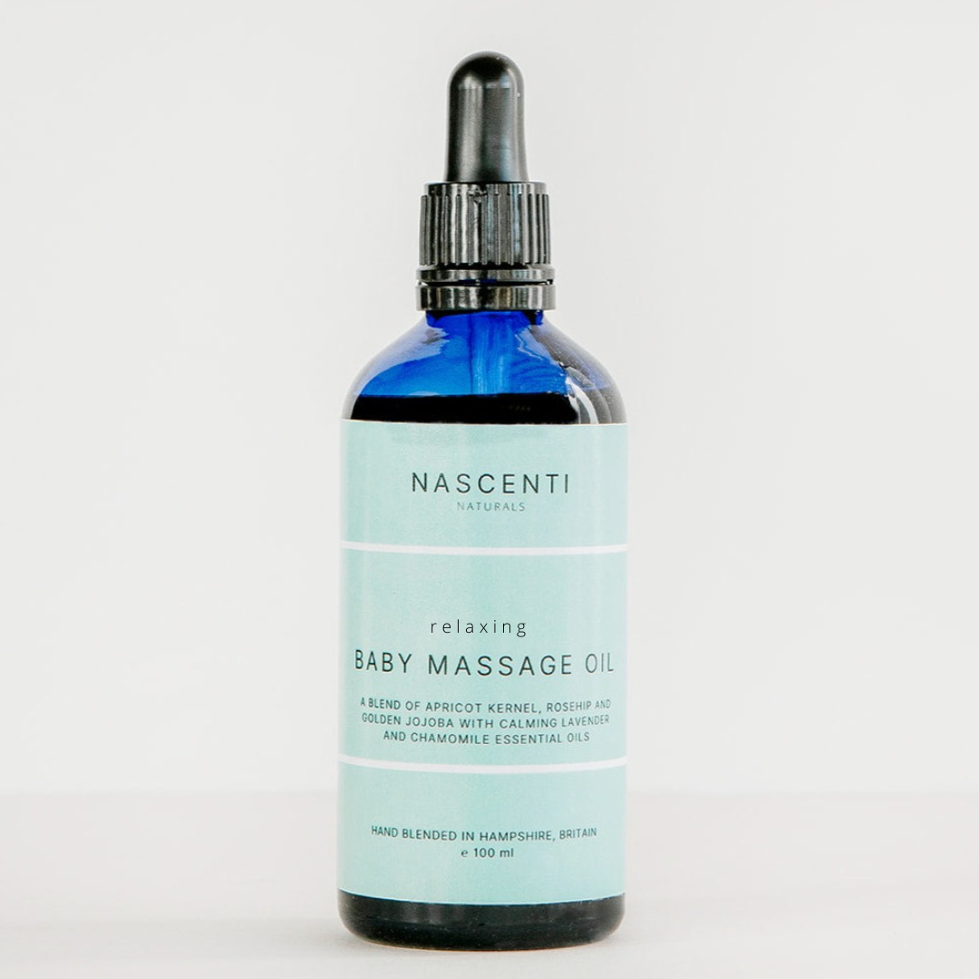 Relaxing Organic Baby Massage Oil with Lavender and Chamomile 100 ml